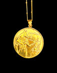 Anubis Statement Coin Amulet